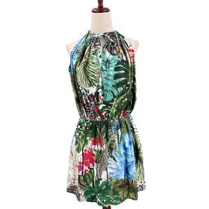 Swimionista x‎ Christian Lacroix Tropical Halter Mini Dress Cover Up Medium New
